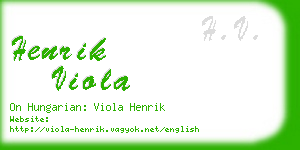 henrik viola business card